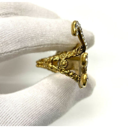 Gucci Panther Double Finger Cocktail Ring M 9 and 10.5 — view 9