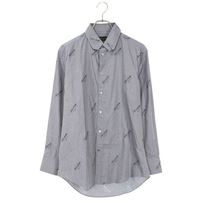 Louis Vuitton 20 AW Rm202 Q XOA Hjs41 W DNA Collar Logo Long Sleeve Shirt Men XS