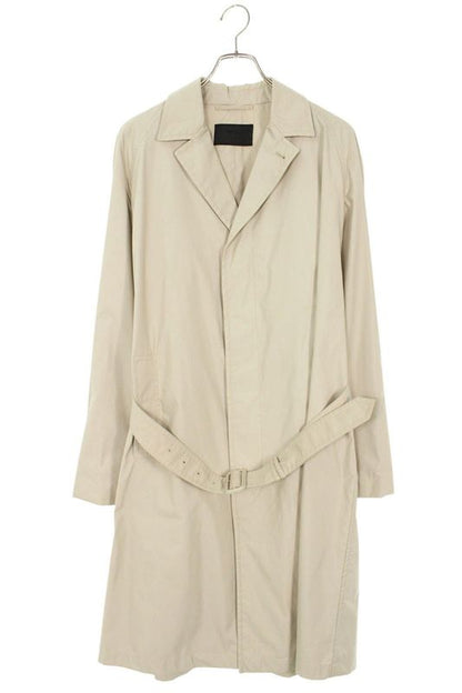 Prada Sgc214 Cotton Blend Oversized Coat With Belt Men's 48