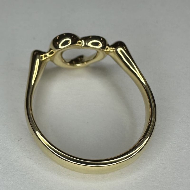 Tiffany & Co Tiffany & Co Open Heart Ring #8 18K 750 Gold 34g Ladies Men Gift