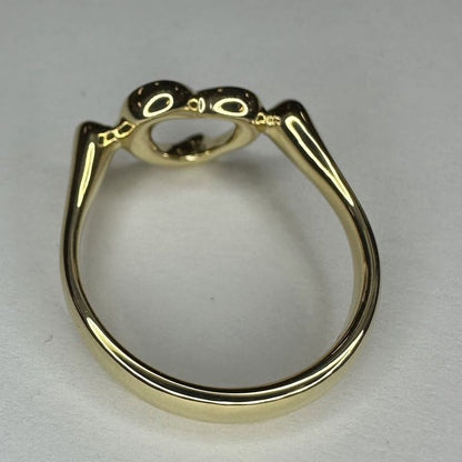 Tiffany & Co Tiffany & Co Open Heart Ring #8 18K 750 Gold 34g Ladies Men Gift