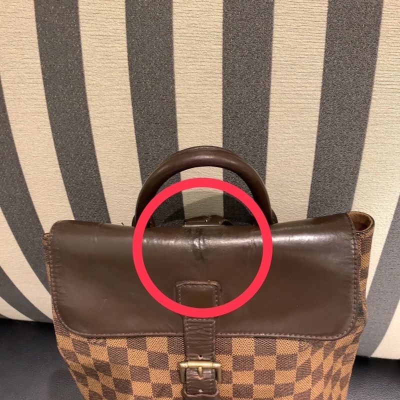 ◎authentic Louis Vuitton Soho Backpack Damier Ebène