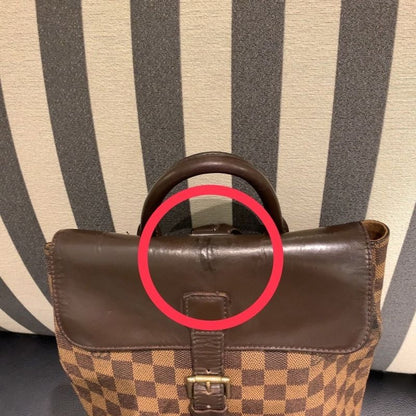 ◎authentic Louis Vuitton Soho Backpack Damier Ebène