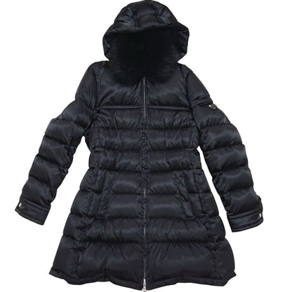 Prada Down Jacket With Wool Fur Hood 46 L Size