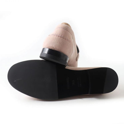 Unused 21aw Hermes Destin Women's Kelly Buckle Suede Leather Moccasins/loafers