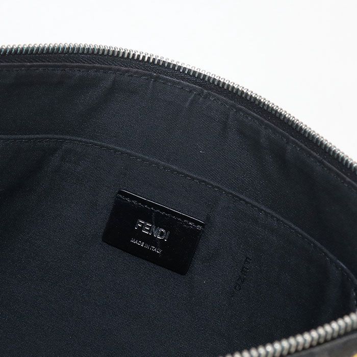 Fendi Diagonal 7va491 Clutch Bag PVC Men's