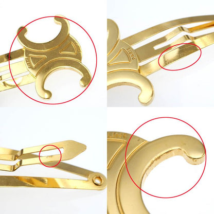 Celine Snap Hair Clip Set Of 2 46z656bsl 35OR Gold Color Hair Accessory