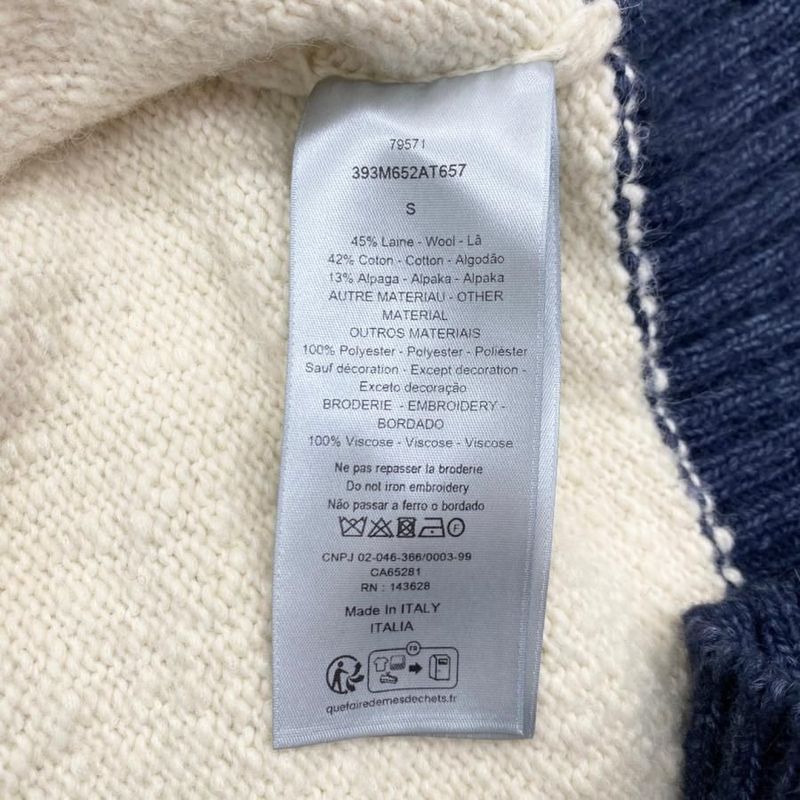 Christian Dior X Denim Tears Sweater Front