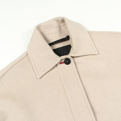 Max Mara Atelier Beige Cashmere Oversized Chemise Coat — view 6