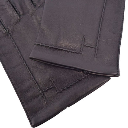 Hermes Gloves H Logo Lamb Leather Men's Fran