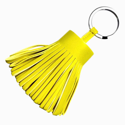 Hermes Carmen Agno Milo Silver Key Holder Bag Charm Yellow