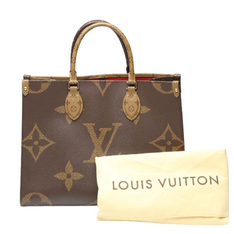 Louis Vuitton M45321 Monogram Tote On-the-go MM Tote Bag Louis Vuitton Brown