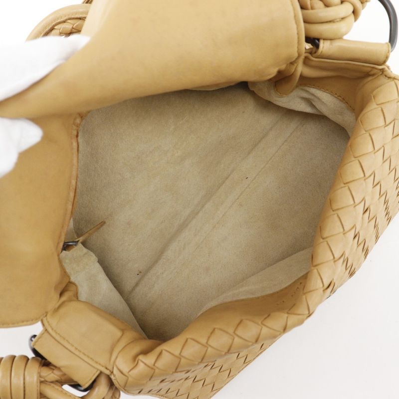 Bottega Veneta Bottega Veneta Intrecciato 145555 V0016 Calf Beige Women's