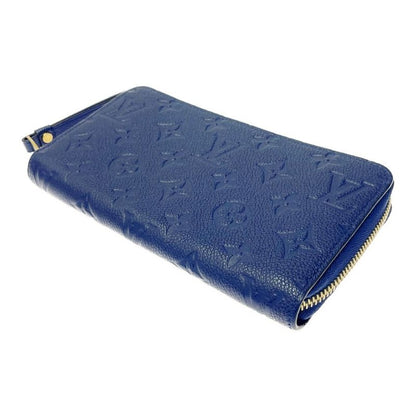 Louis Vuitton M60570 Monogram Empreinte Leather Zippy Wallet Navy 371634 Long