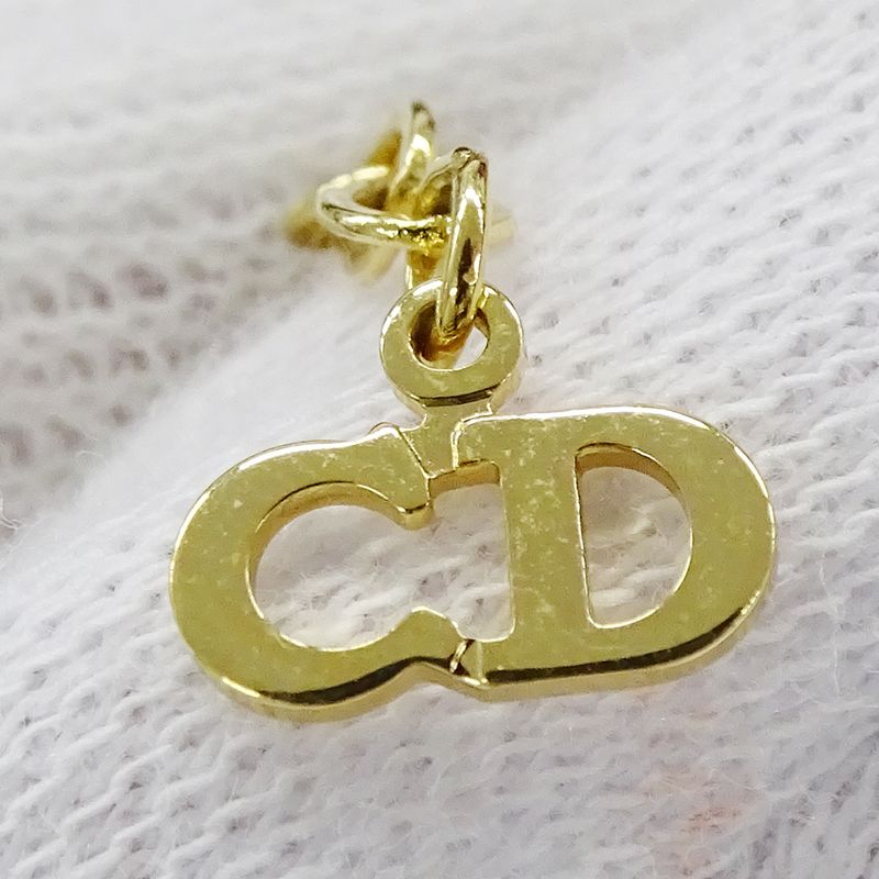 Dior Necklace Women's Brand CD Logo GP Gold Accessories