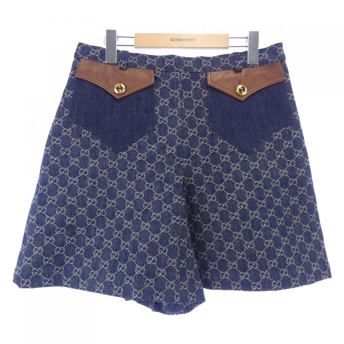 Gucci Washed Organic Denim Xdbll Shorts