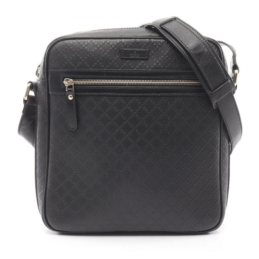 Gucci Shoulder Bag Diamante Black Leather