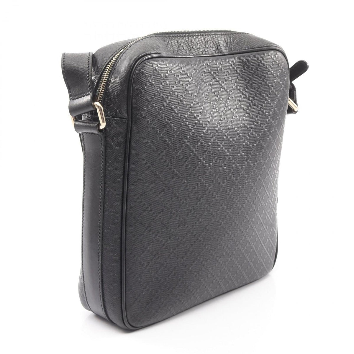 Gucci Shoulder Bag Diamante Black Leather — view 2