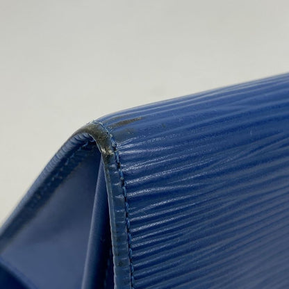 Louis Vuitton Epi Pochette Porte Monet Cles Di M63575 Toledo Blue Ladies Long