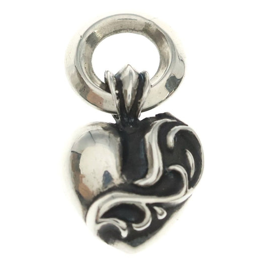 Chrome Hearts Heart Charm Pendant Top Silver