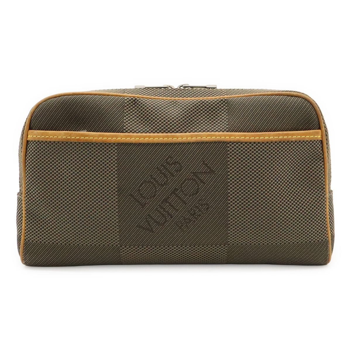 Louis Vuitton Damier Geant Acrobat Body Bag Waist Canvas Leather Tail Khaki