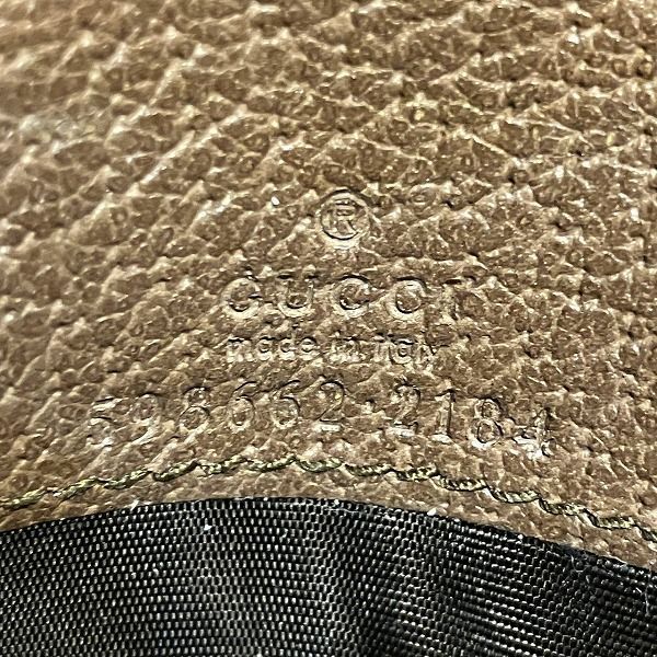 Gucci Ophidia 598662 Sherry Line GG Supreme Bifold Wallet For Women