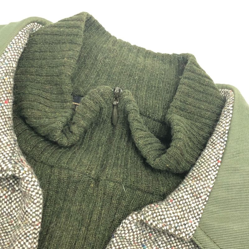 Fendi Dress W Pockets Zip Up Tweed Gray