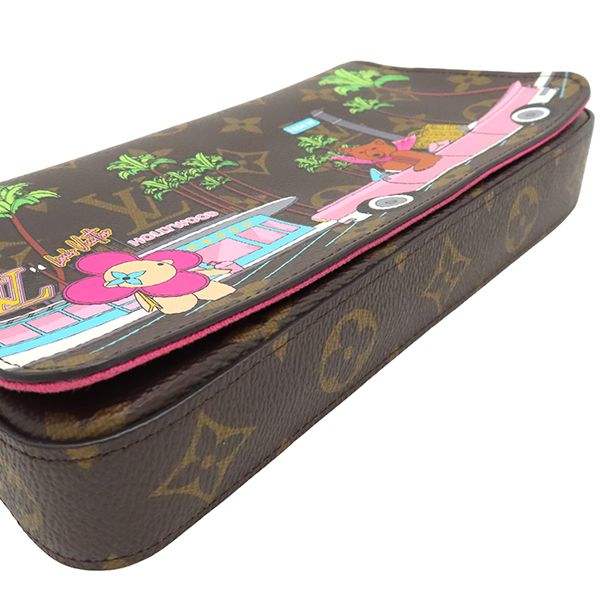 Louis Vuitton Chain Wallet Pochette Felicie Monogram Canvas Monogram Gold