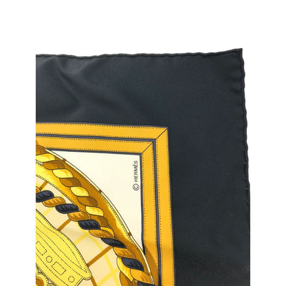 Hermes Silk Scarf Kale Wash Grande Tenue Horse Formal Dress Large Size 90