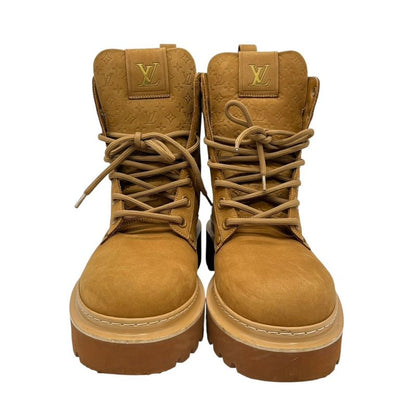 3151 Louis Vuitton Boots LV Ranger Ankle Boots Beige Monogram Men's Shoes Size