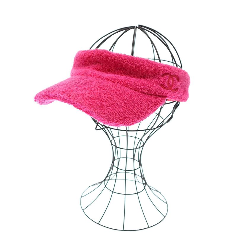 Chanel Pile Sun Visor Pink
