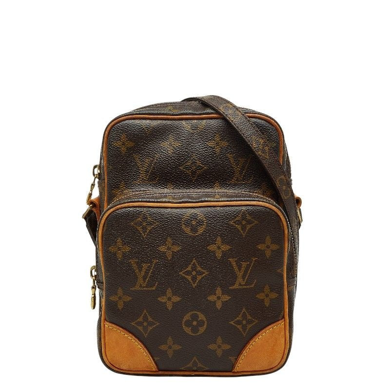 Louis Vuitton Monogram Amazon Crossbody Shoulder Bag Brown Leather