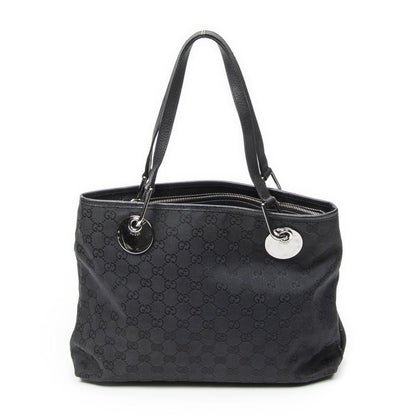 Gucci Small Eclipse Black GG Canvas Shoulder Bag