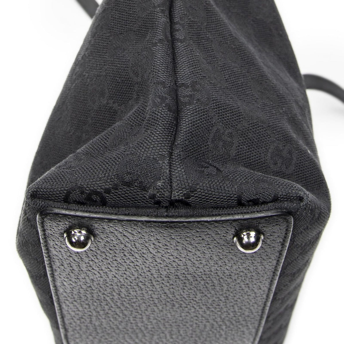 Gucci Small Eclipse Black GG Canvas Shoulder Bag — view 8