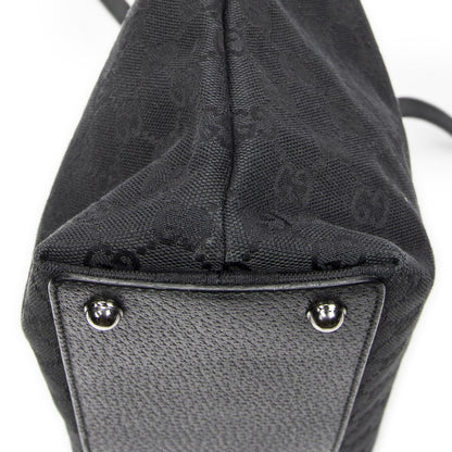 Gucci Small Eclipse Black GG Canvas Shoulder Bag — view 8
