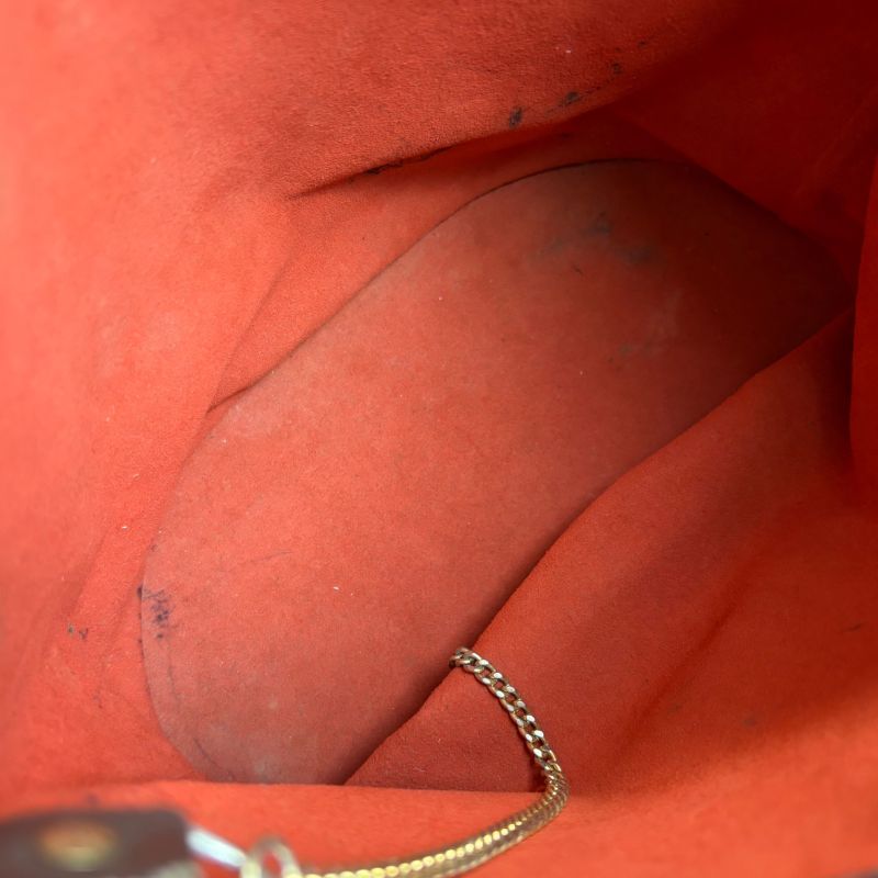 Louis Vuitton Petit Baguette Marais Mini Tote Bag Damier Leather Brown Shoulder