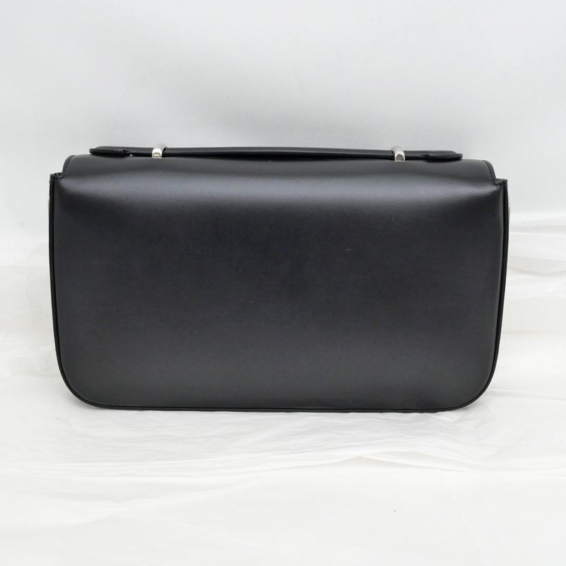 Gucci Clutch Bag Shoulder Bag Leather Black 739721 Shoulder Ladies