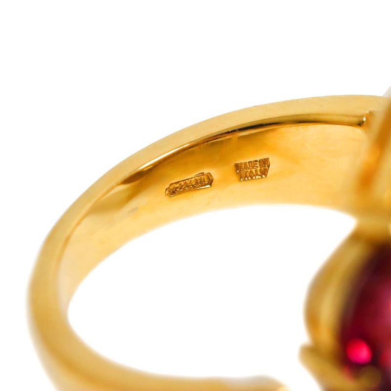 Bulgari Bvlgari Astorale Shield Design No 10 Ring Blue Topaz Diamond Multi-stone