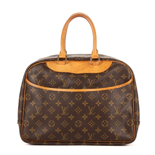 Louis Vuitton Deauville Brown Monogram Canvas Handbag