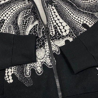 Louis Vuitton Id2 Yayoi Kusama Psychedelic Flour Wool Knit Hoodie Jacket L Black — view 6