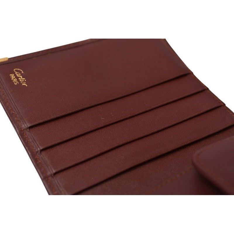 Cartier Fold Wallet Vintage Must de Cartier Bordeaux — view 11