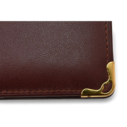 Cartier Fold Wallet Vintage Must de Cartier Bordeaux — view 4