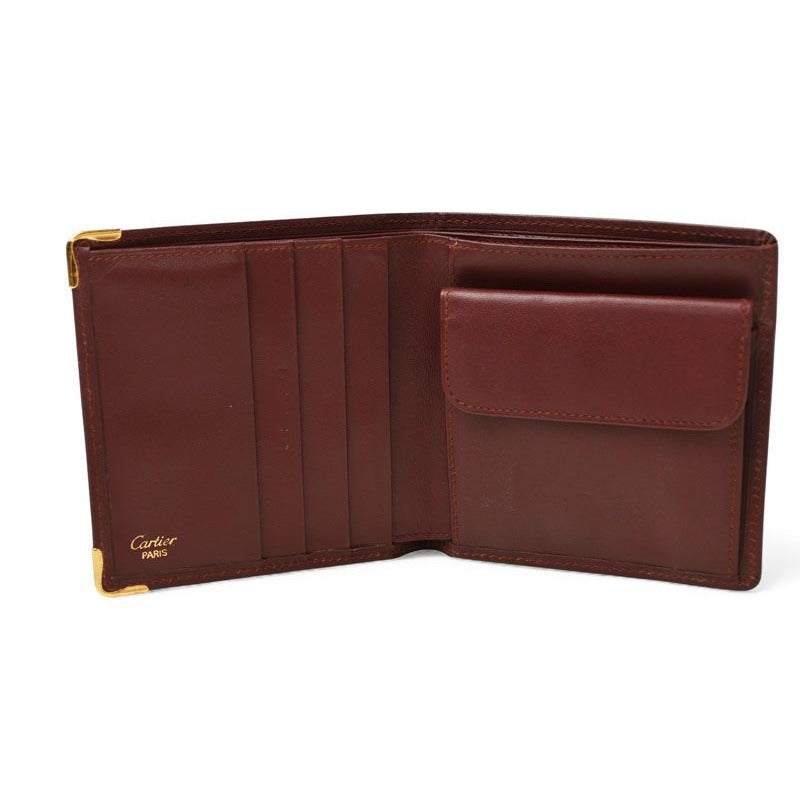 Cartier Fold Wallet Vintage Must de Cartier Bordeaux — view 5