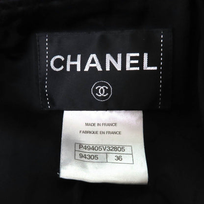 Chanel Wool Jacket Silk Black — view 8