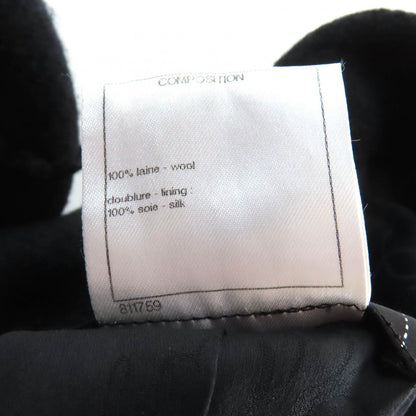 Chanel Wool Jacket Silk Black — view 9