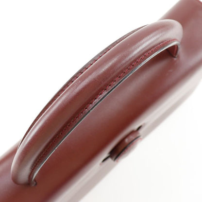 Cartier Must Line One Handle Leather Bordeaux Women's Handbag