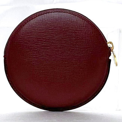 Cartier Coin Case Ec22892 Bordeaux Must Excellent Condition Coin Purse