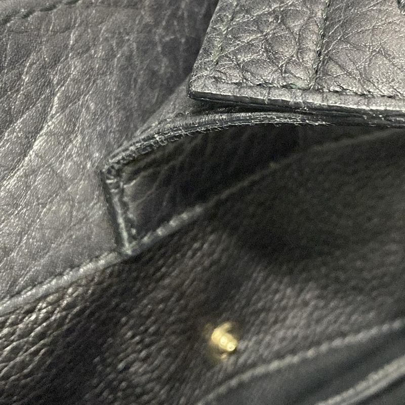 Gucci Bamboo Shopper Tote Bag 323660 Black And Brown Leather