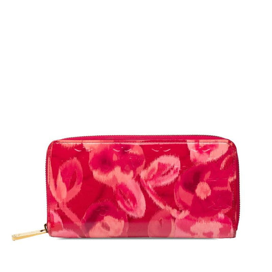 Louis Vuitton Monogram Vernis Zippy Wallet Ikat Flower Zip Around Long