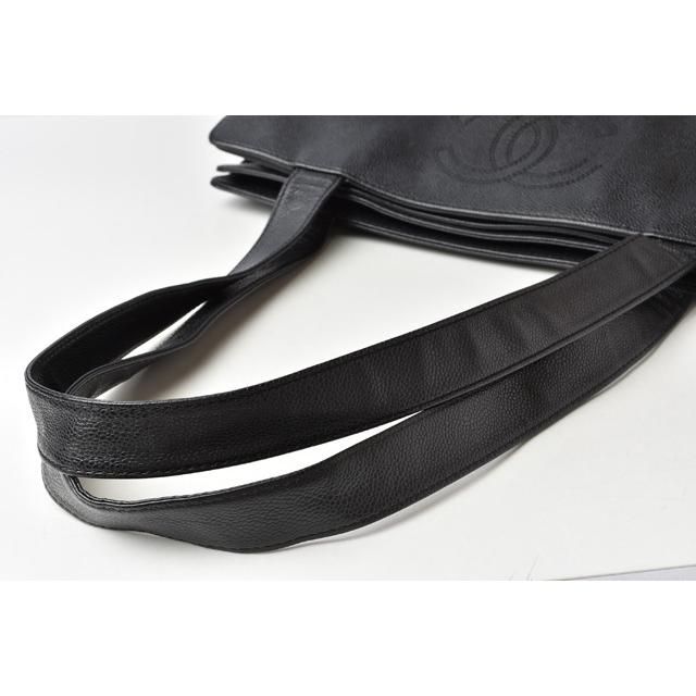 Chanel Shoulder Bag Tote Bag A4 Caviar Skin Black